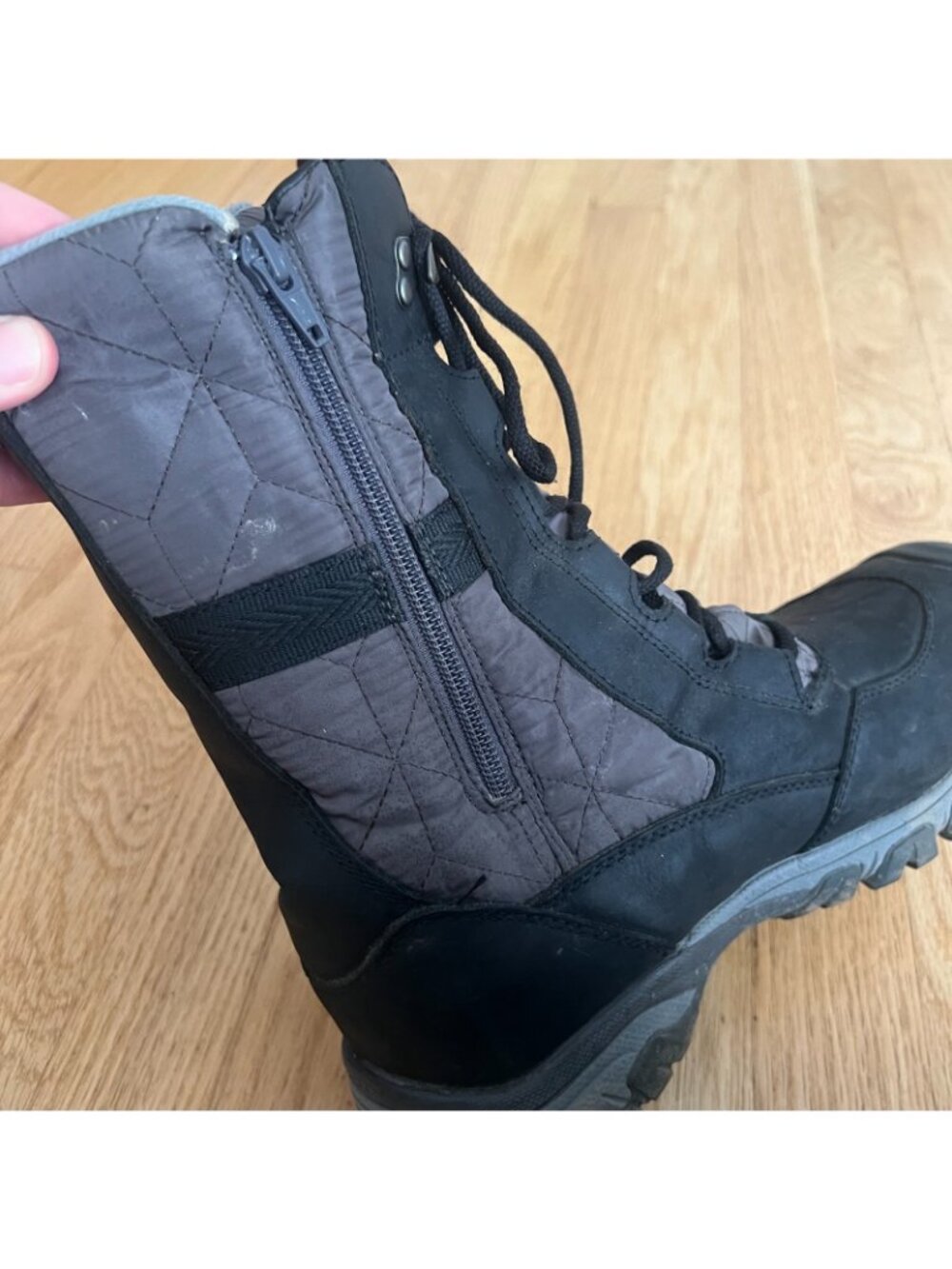 Keen Women's Hoodoo III Tall Black Gray Waterproof Winter Boots Size 9 - Picture 8 of 13